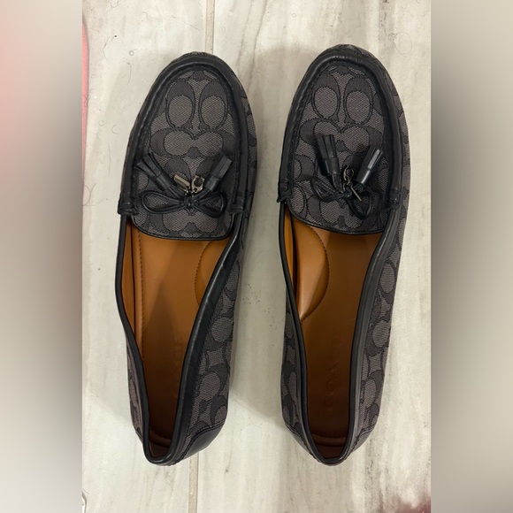 Coach Shoes - Coach Black Patterned Loafers